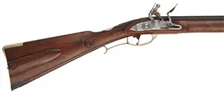 Lancaster County, Pennsylvania Barn Rifle,
.50 caliber, 35" Colerain barrel,
engraved Chamber's flintlock, walnut, brass trim, 
as-new, unfired, by M. Compton